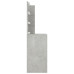 Masă De Toaletă Cu Led, Gri Beton, 60X40X140 Cm