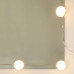 Masă De Toaletă Cu Led, Alb Extralucios, 60X40X140 Cm