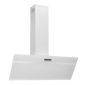 Hotă De Perete, Alb, 90 Cm, Oțel Și Sticlă Securizată