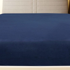 Cearșaf De Pat Cu Elastic, 2 Buc, Bleumarin, 160X200 Cm, Bumbac