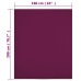 Cearșaf De Pat Cu Elastic, 2 Buc, Bordo, 160X200 Cm, Bumbac