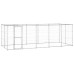 Padoc Câini De Exterior Cu Acoperiș, 12,1 M², Oțel Galvanizat