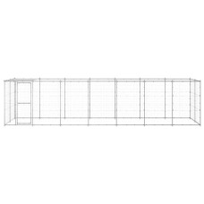 Padoc Câini De Exterior Cu Acoperiș, 16,94 M², Oțel Galvanizat