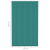Panouri Pentru Acoperiș 12 Buc. Verde 80X45 Cm Oțel Galvanizat