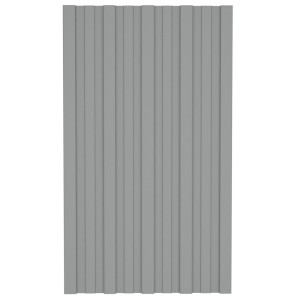 Panouri Pentru Acoperiș, 36 Buc., Gri, 80X45Cm, Oțel Galvanizat