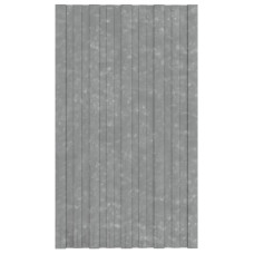 Panouri Pentru Acoperiș 12 Buc Argintiu 80X45Cm Oțel Galvanizat
