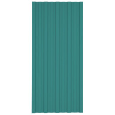 Panouri Pentru Acoperiș 36 Buc. Verde 100X45 Cm Oțel Galvanizat