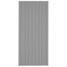 Panouri Pentru Acoperiș 36 Buc. Gri 100X45 Cm Oțel Galvanizat