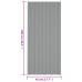 Panouri Pentru Acoperiș 36 Buc. Gri 100X45 Cm Oțel Galvanizat