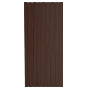 Panouri Pentru Acoperiș 36 Buc. Maro 100X45 Cm Oțel Galvanizat