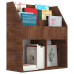 Raft Reviste Copii, Stejar Maro, 71X30X78,5Cm, Lemn Prelucrat
