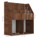 Raft Reviste Copii, Stejar Maro, 71X30X78,5Cm, Lemn Prelucrat