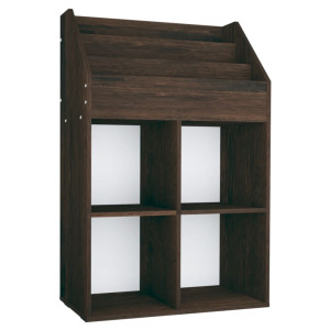 Raft Reviste Copii, Stejar Afumat, 71X30X114 Cm, Lemn Prelucrat
