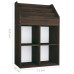 Raft Reviste Copii, Stejar Afumat, 71X30X114 Cm, Lemn Prelucrat