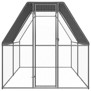 Coteț De Exterior Pentru Păsări, 2X4X2 M, Oțel Zincat