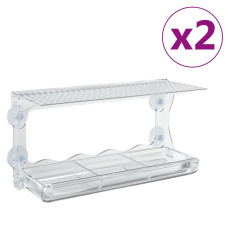Hrănitoare Păsări Pentru Fereastră 2 Buc. 30X12X15 Cm Acril