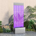 Coloană Cu Bule Cu Led-Uri Rgb Oțel Inoxidabil/Acrilic 110 Cm