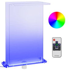 Fântână De Piscină Cu Led-Uri Rgb, Acril, 51 Cm