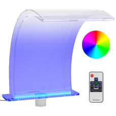 Fântână De Piscină Cu Led-Uri Rgb, Acril, 50 Cm
