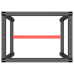 Cadru Banc De Lucru, Negru Mat/Roșu Mat, 70X50X79 Cm, Metal