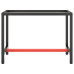 Cadru Banc De Lucru, Negru Mat/Roșu Mat, 110X50X79 Cm, Metal