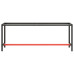 Cadru Banc De Lucru, Negru Mat/Roșu Mat, 210X50X79 Cm, Metal