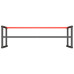 Cadru Banc De Lucru, Negru Mat/Roșu Mat, 180X57X79 Cm, Metal