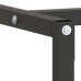 Cadru Banc De Lucru, Negru Mat/Roșu Mat, 220X57X79 Cm, Metal
