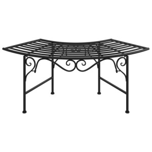 Bancă De Copac, Negru, 113 Cm, Oțel