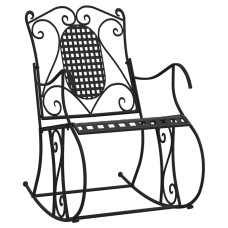 Bancă Balansoar, Negru, 84 Cm, Oțel