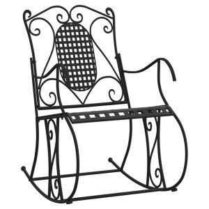 Bancă Balansoar, Negru, 84 Cm, Oțel