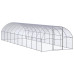 Coteț De Găini Pentru Exterior, 3X10X2 M, Oțel Zincat