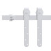 Set Glisare Mini Ușă Pentru Dulap, Alb, Oțel Carbon, 183 Cm