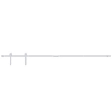 Set Glisare Mini Ușă Pentru Dulap, Alb, Oțel Carbon, 200 Cm