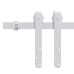 Set Glisare Mini Ușă Pentru Dulap, Alb, Oțel Carbon, 200 Cm