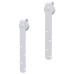Set Glisare Mini Ușă Pentru Dulap, Alb, Oțel Carbon, 200 Cm
