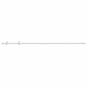 Set Glisare Mini Ușă Pentru Dulap, Alb, Oțel Carbon, 200 Cm