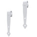 Set Glisare Ușă Mini Pentru Dulap, Alb, Oțel Carbon, 122 Cm