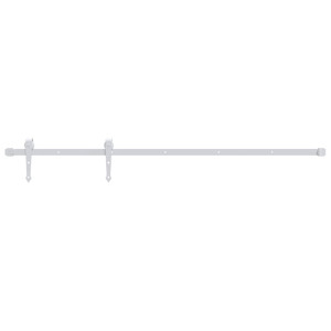 Set Feronerie Pentru Uși Glisante, Alb, 183 Cm, Oțel
