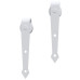 Set Feronerie Pentru Uși Glisante, Alb, 183 Cm, Oțel