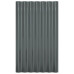 Panouri De Acoperiș 36 Buc. Oțel Galvanizat Antracit 60X36 Cm