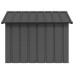 Casă Pentru Câini Antracit 116,5X103X81,5 Cm Oțel Galvanizat