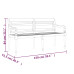 Bancă Batavia Cu Pernă Albastru Regal, 150 Cm, Lemn Masiv Tec