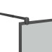 Paravan De Duș Walk-In 80X195 Cm Sticlă Esg Închisă Negru