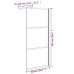 Paravan De Duș Walk-In 80X195 Cm Sticlă Esg Închisă Negru