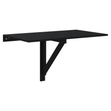 Masă De Perete Pliantă, Negru, 100X60X56 Cm, Lemn Compozit