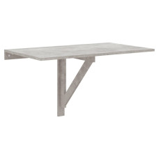 Masă De Perete Pliantă, Gri Beton, 100X60X56 Cm, Lemn Compozit