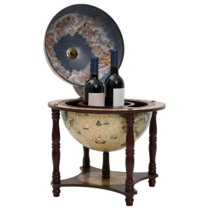 Bar Tip Glob Pământesc Stativ Sticle De Vin, Maro Lemn Eucalipt