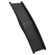 Rampă Pliabilă Pentru Câini, Negru, 153X40X12,5 Cm, Plastic