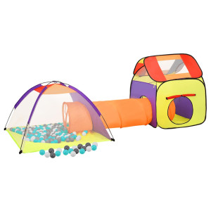 Cort De Joacă Pentru Copii 250 Bile, Multicolor, 338X123X111 Cm